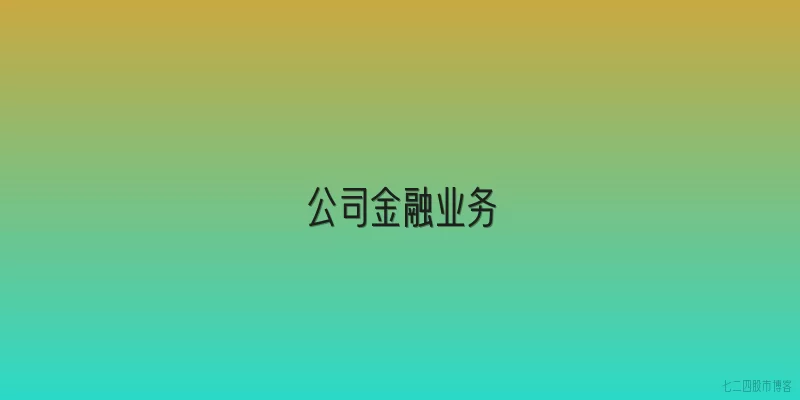 公司金融业务