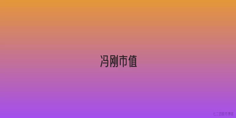 冯刚市值